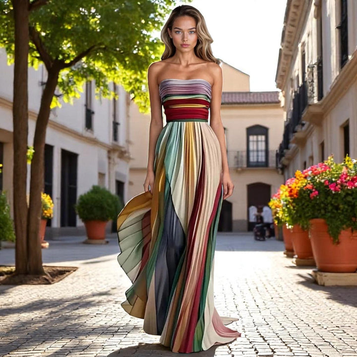 Luna | Sleeveless Dress with Colorful Style