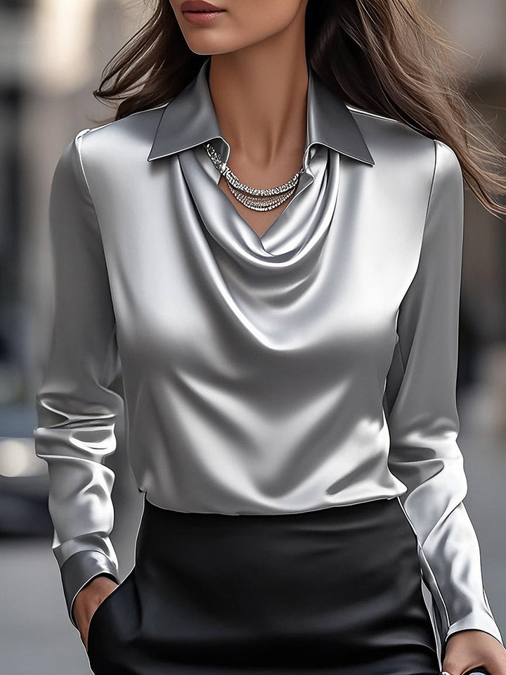 Julia | Elegant Satin Blouse