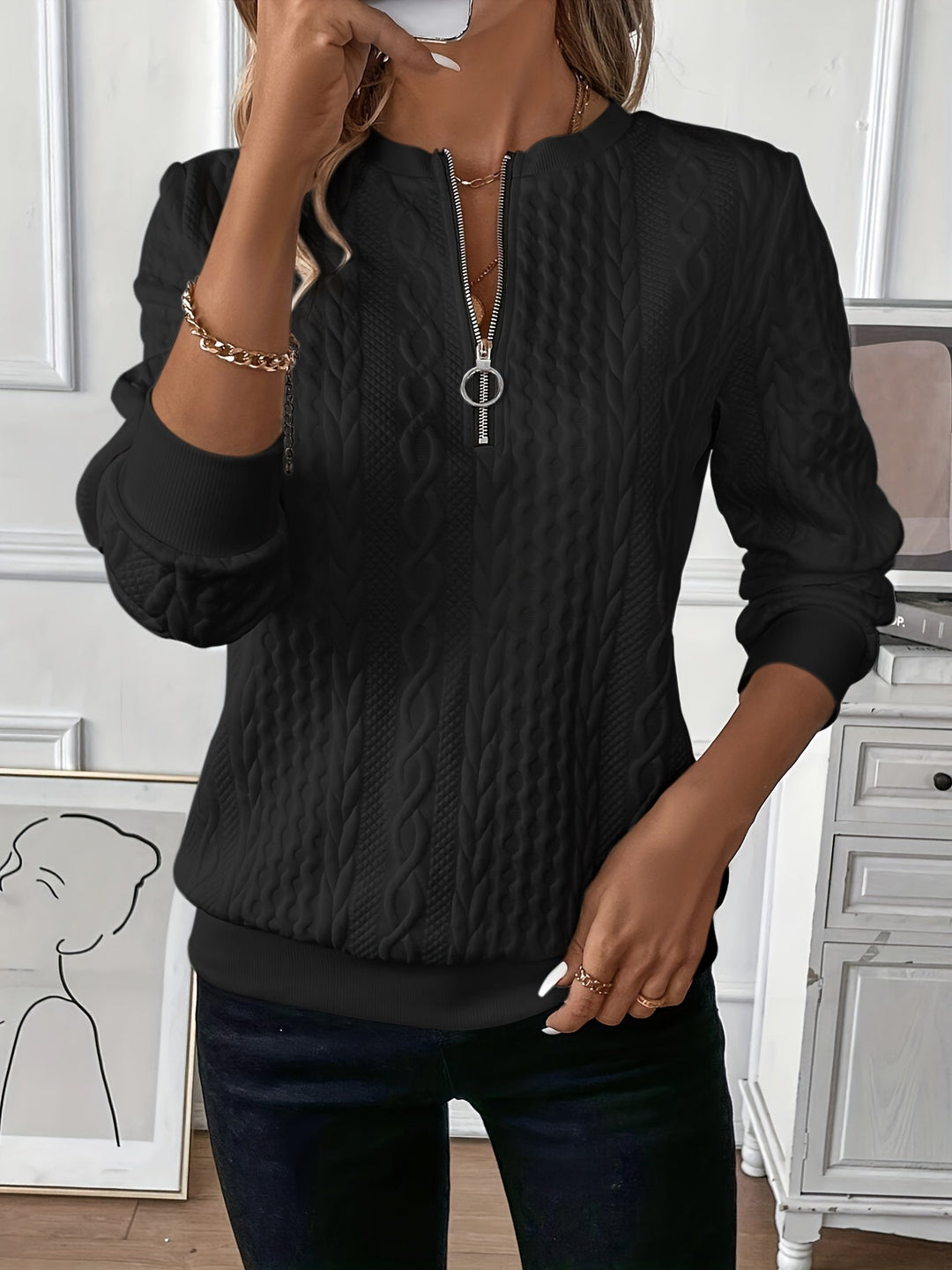 Kimberly | Sweater with Zipper