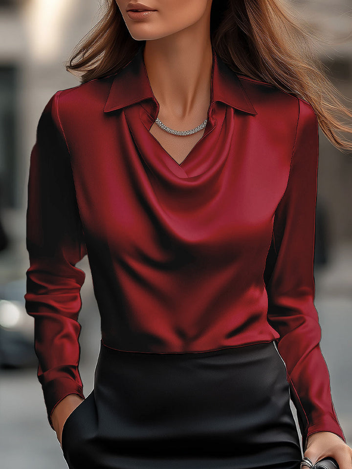 Julia | Elegant Satin Blouse