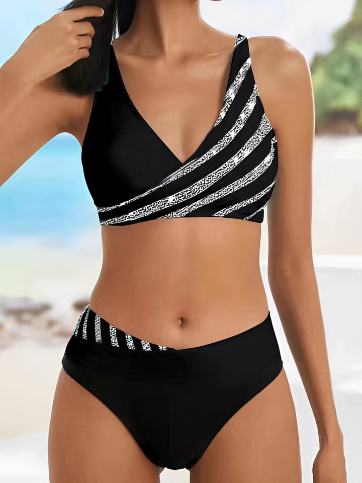 Deniella | Vibrant Striped Bikini Set