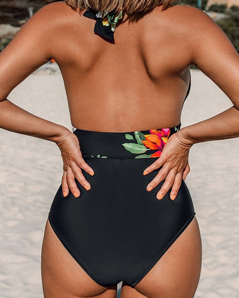 Coral | Floral Swimsuit