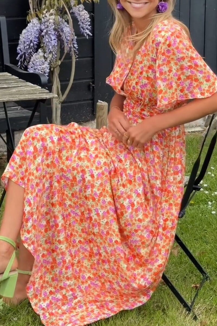 Scarlett | Elegant V-Neck Maxi Dress