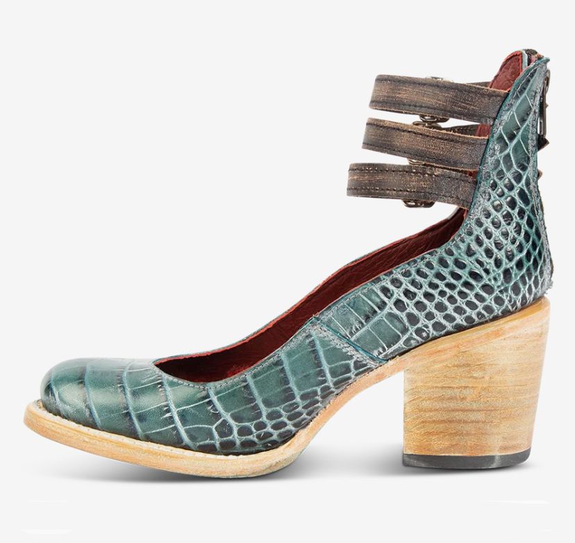 Rina | Strapped Block Heel Shoes