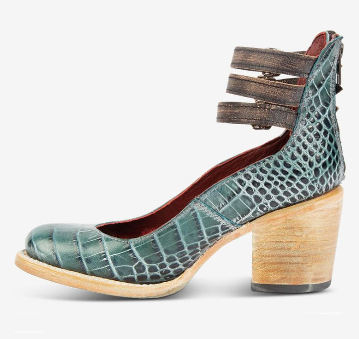 Rina | Strapped Block Heel Shoes