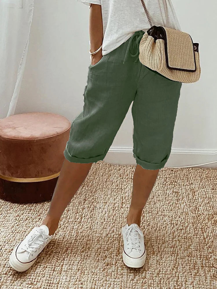 Emma | Cotton-Linen Women's Pants