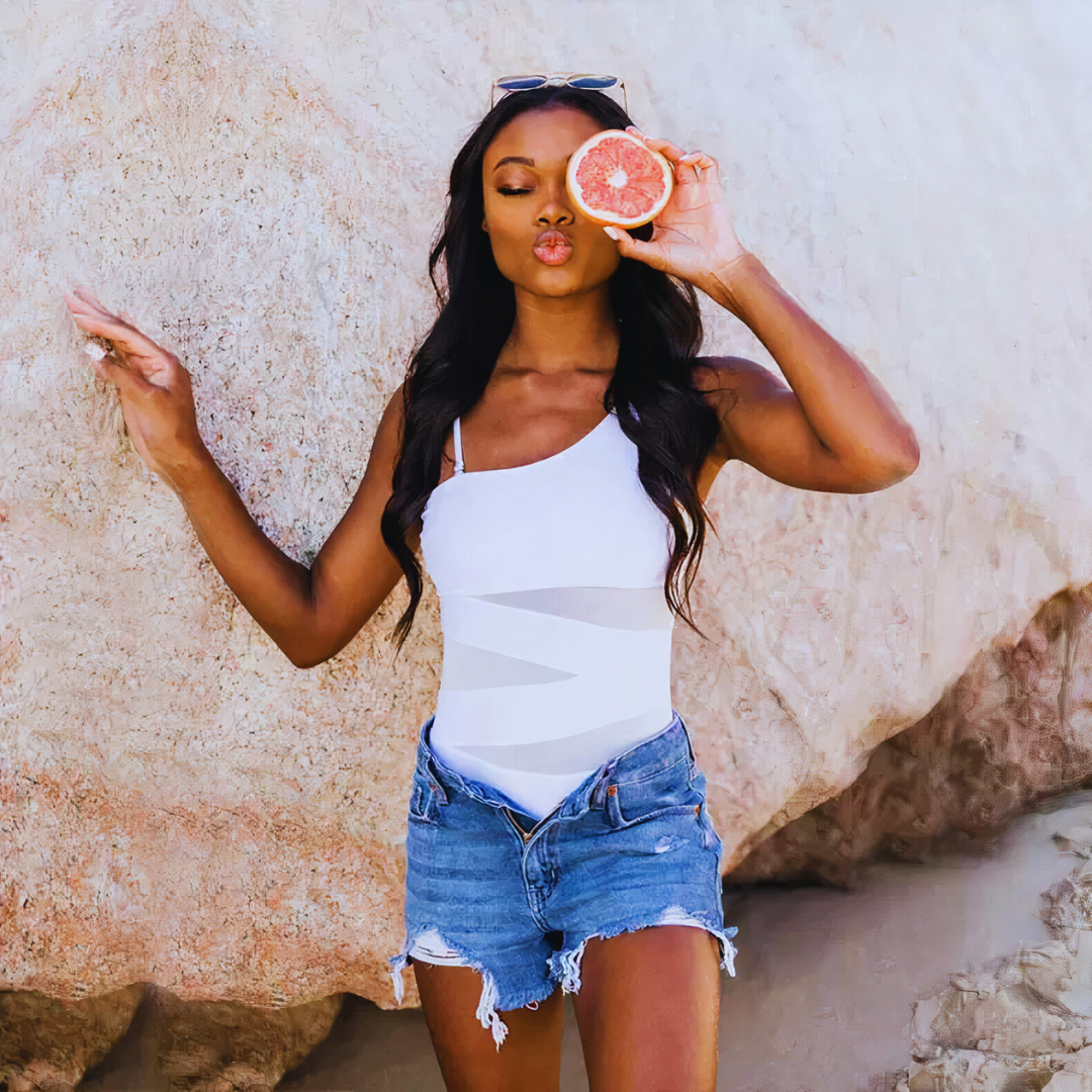 Denise | Chic Asymmetrical Swimsuit