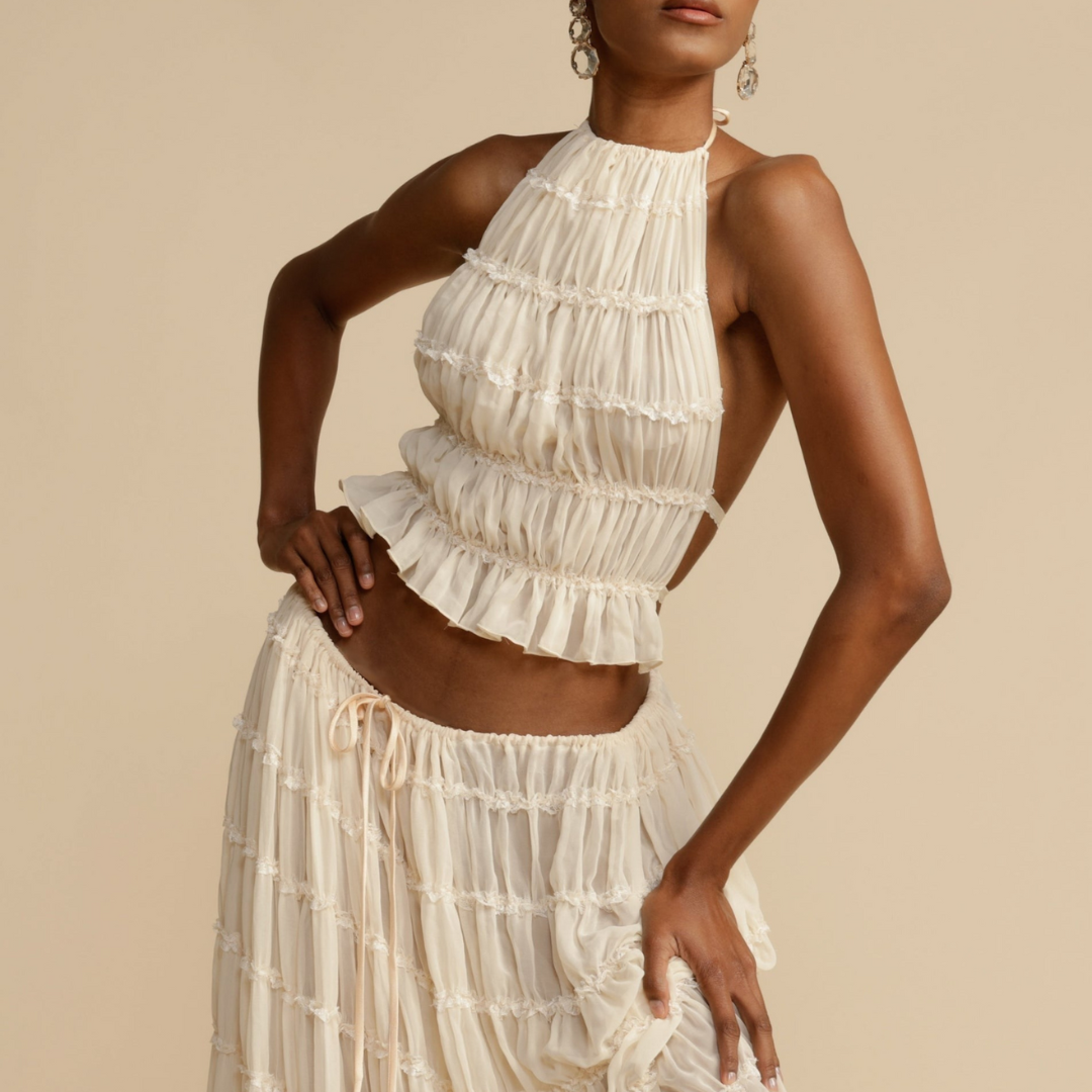 Wendy |  Halter Top and Skirt Set