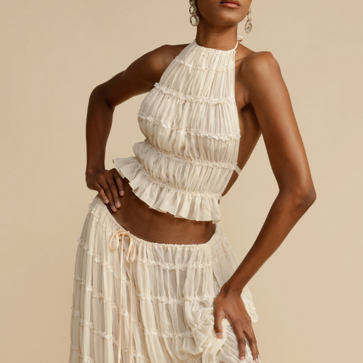 Wendy |  Halter Top and Skirt Set