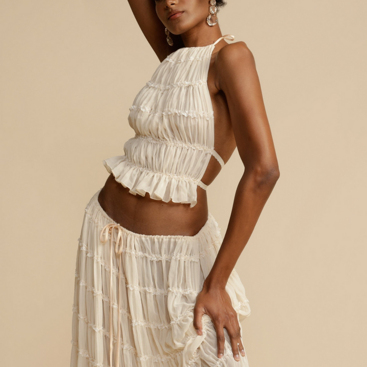 Wendy |  Halter Top and Skirt Set
