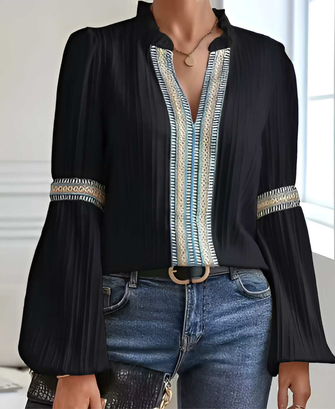 Elizabeth™ | Elegant V-neck Blouse