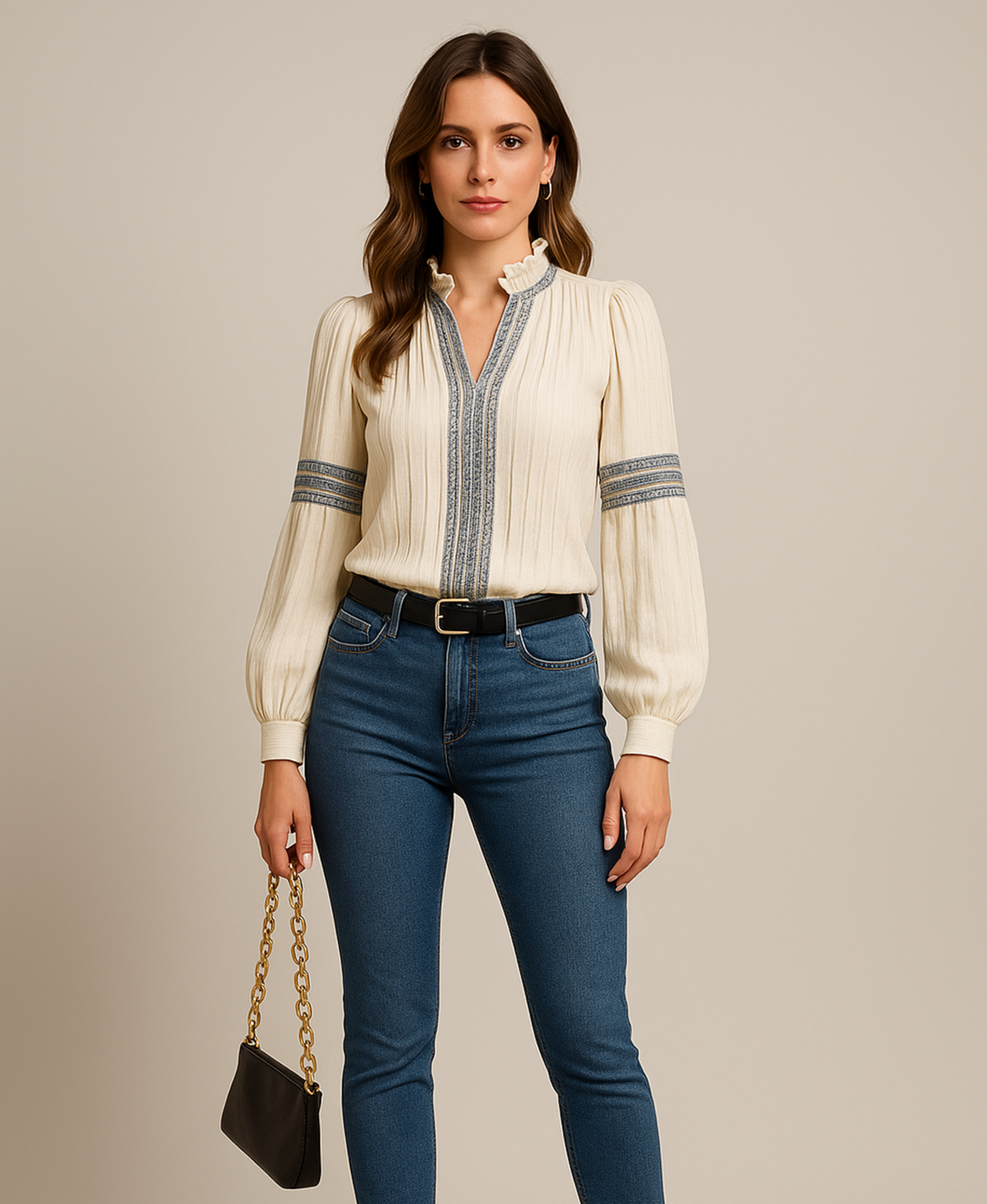 Elizabeth™ | Elegant V-neck Blouse
