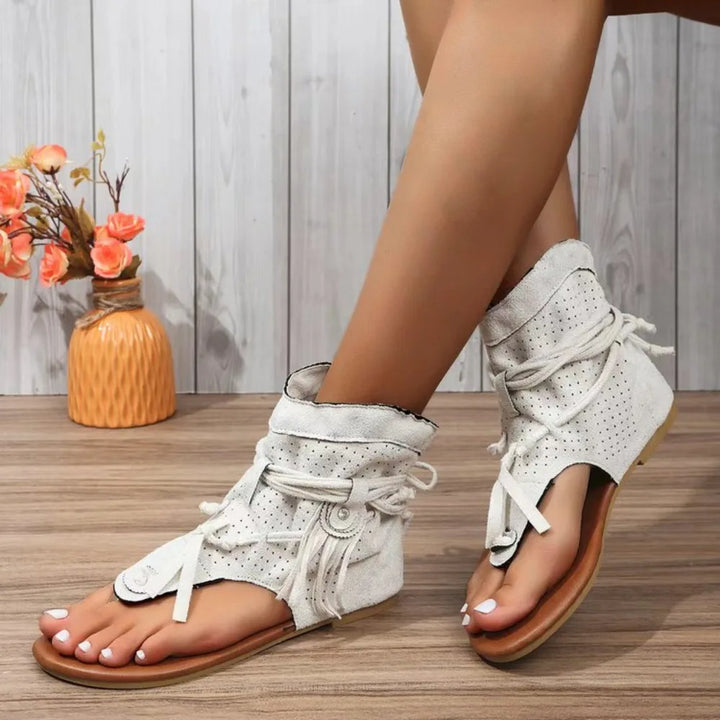 Bellie | Fringe Accent Sandals