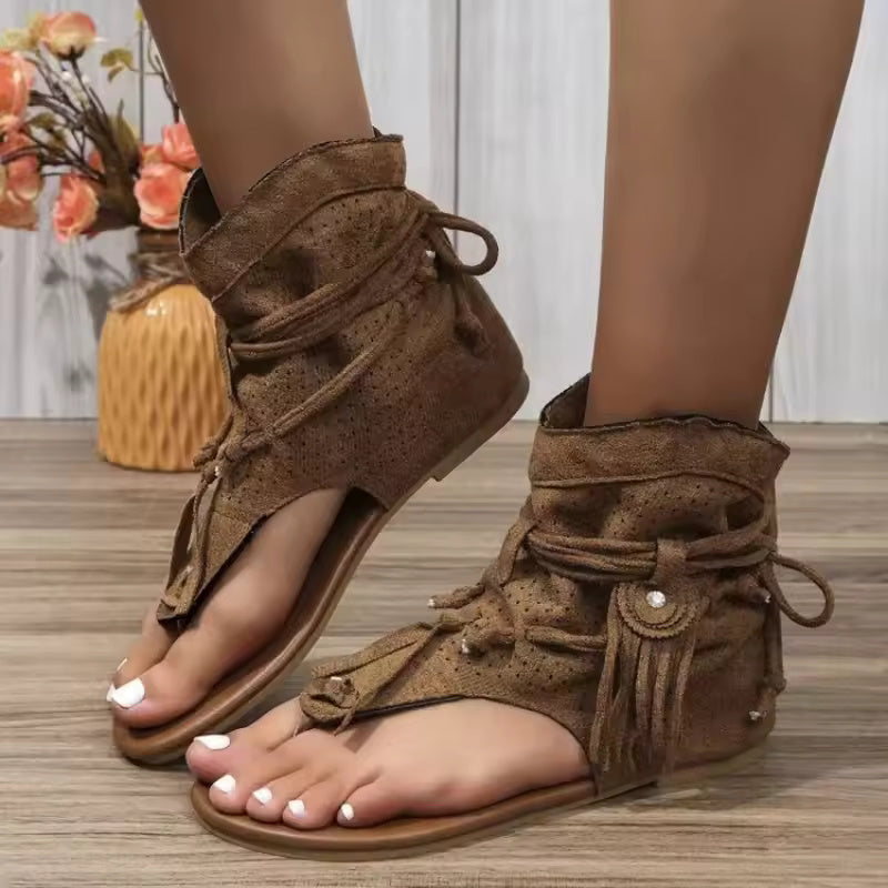 Bellie | Fringe Accent Sandals