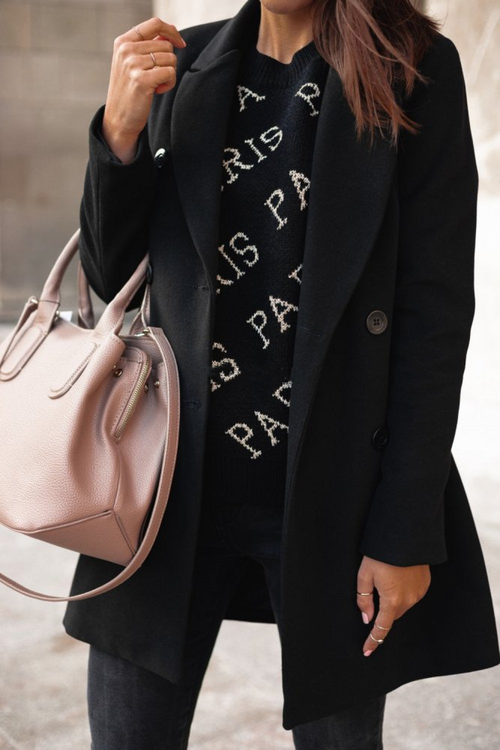 Elianna | Classic Double-Breasted Coat