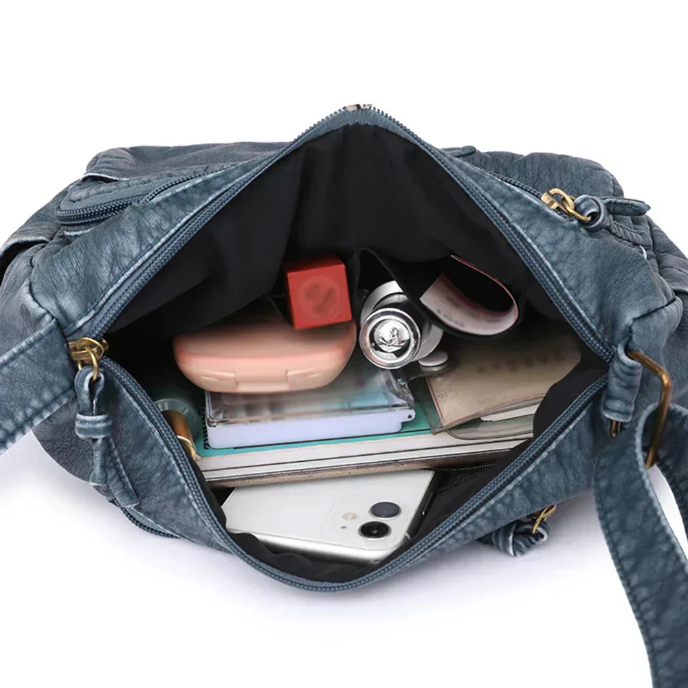 Lykke | Vintage leather shoulder bag