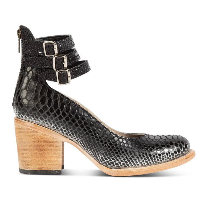 Rina | Strapped Block Heel Shoes