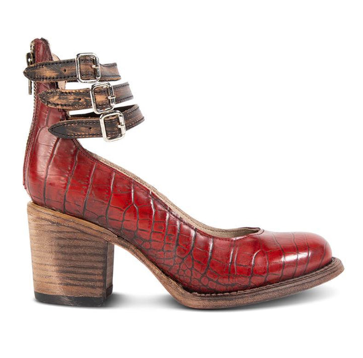 Rina | Strapped Block Heel Shoes