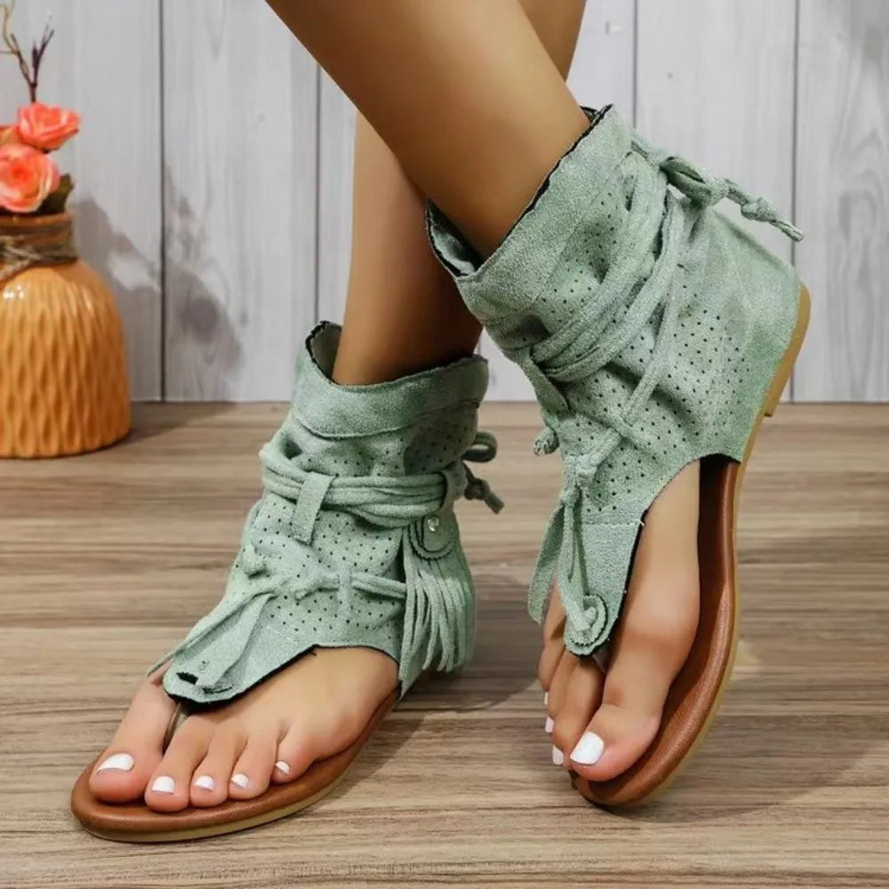 Bellie | Fringe Accent Sandals
