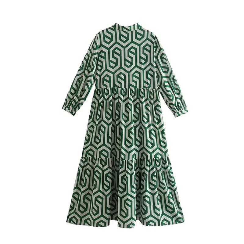 Alaria | Geometric Print Dress