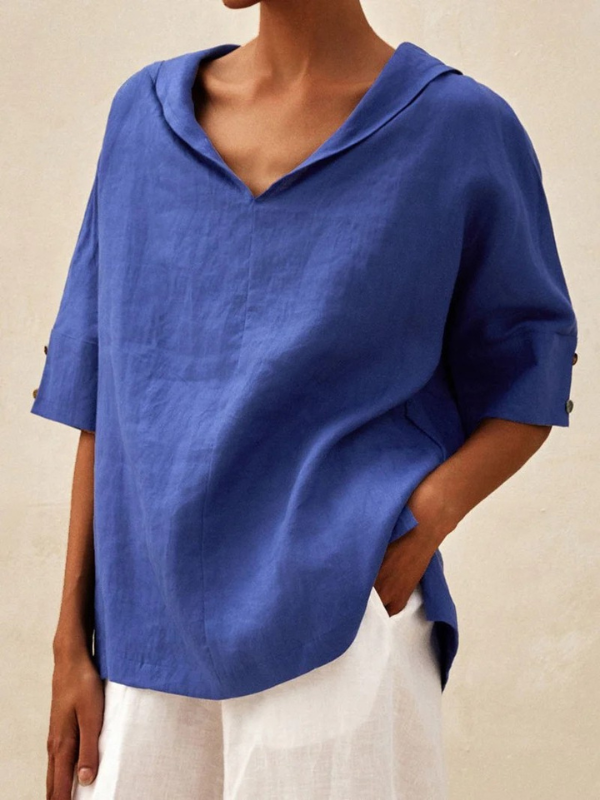 Taliah | Elegant Casual V-Neck Blouse