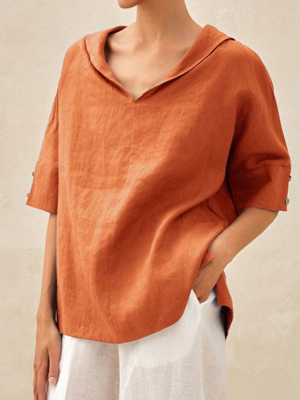 Taliah | Elegant Casual V-Neck Blouse
