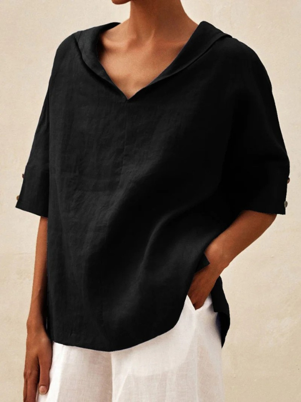 Taliah | Elegant Casual V-Neck Blouse
