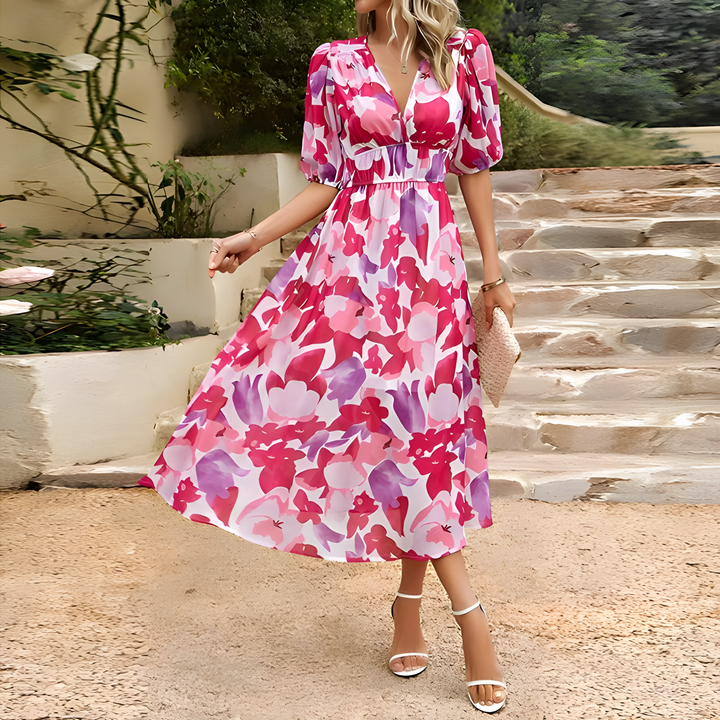Charlotte | Elegant V-Neck Dress