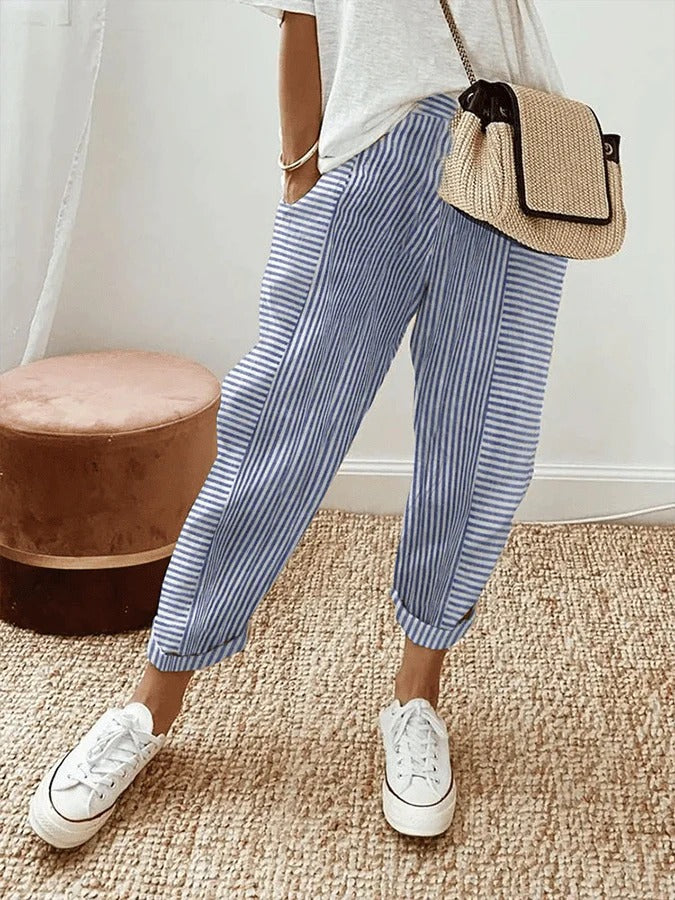 Avery | Stylish Striped Pants
