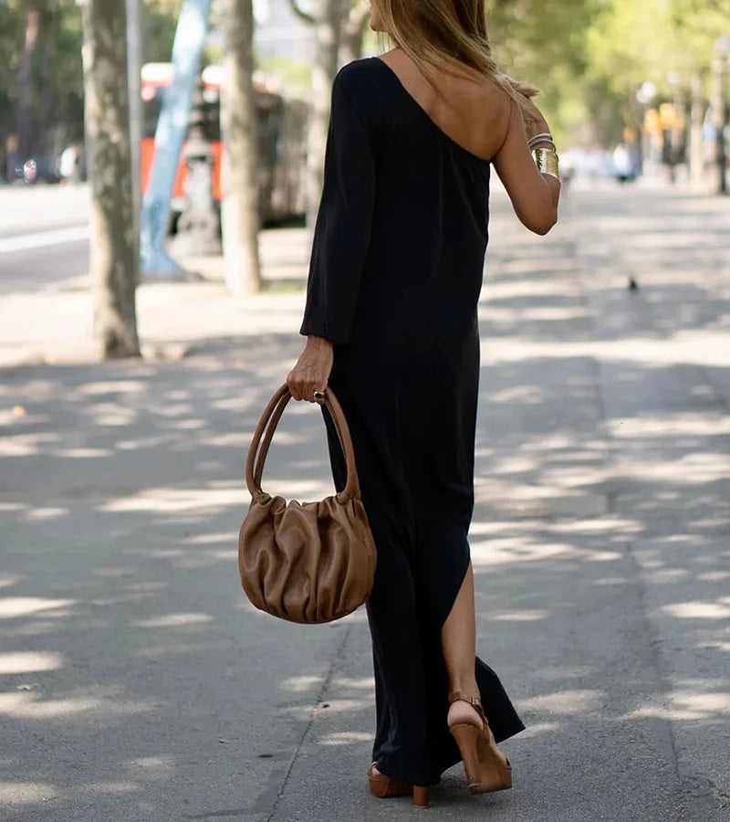 Annie | Elegant One Shoulder Dress
