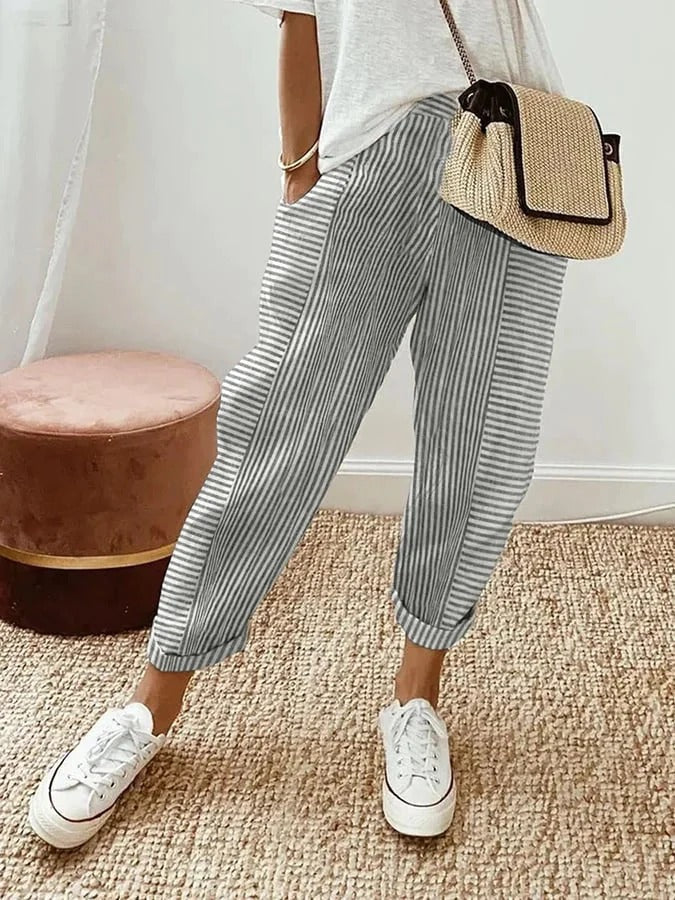 Avery | Stylish Striped Pants