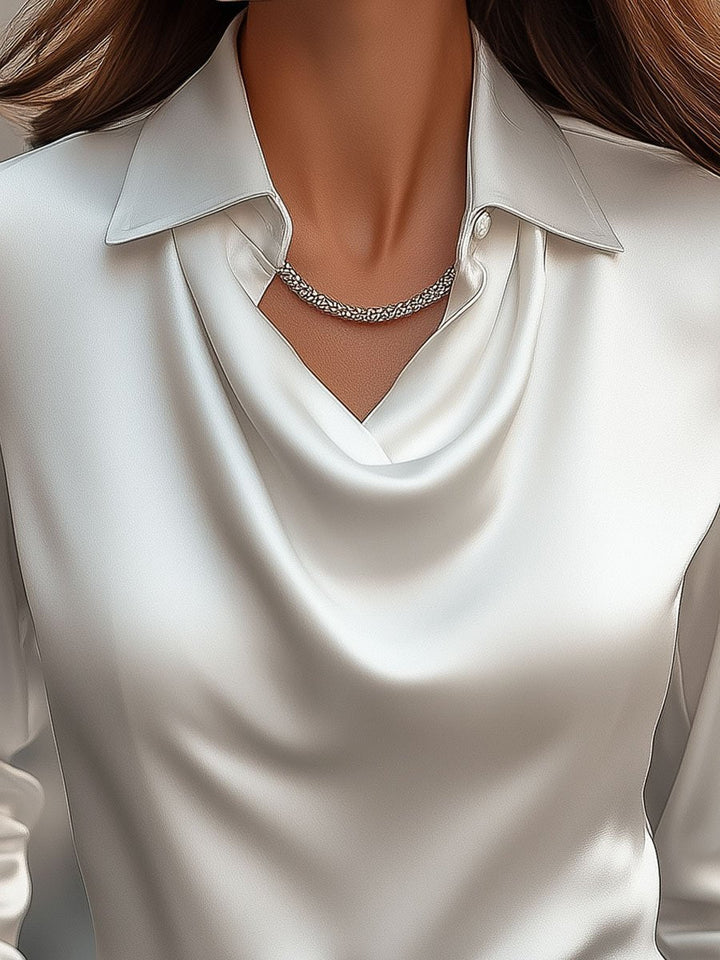 Julia | Elegant Satin Blouse