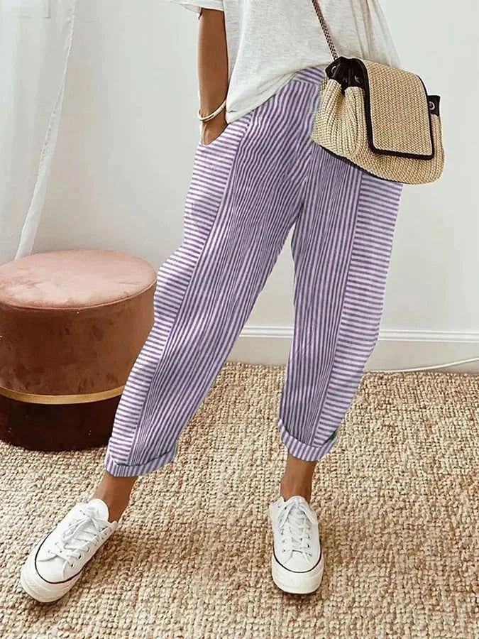 Avery | Stylish Striped Pants