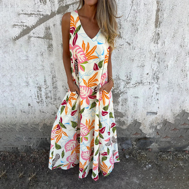 Maryam | Elegant V-Neck Dress