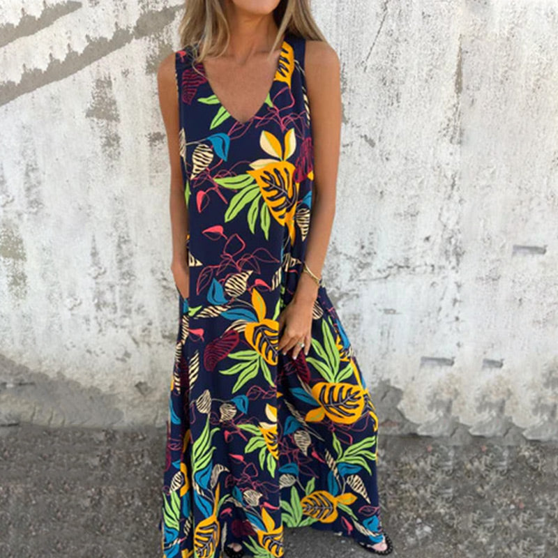 Maryam | Elegant V-Neck Dress
