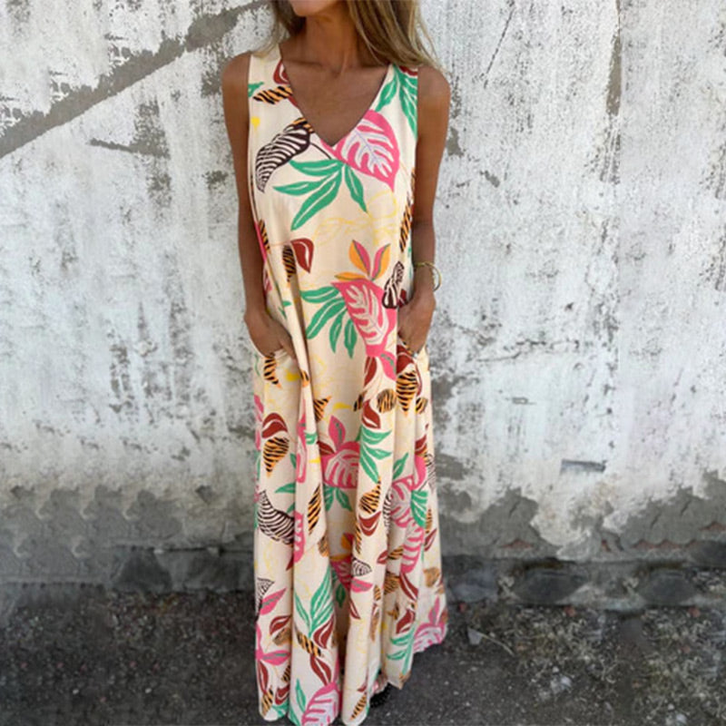 Maryam | Elegant V-Neck Dress