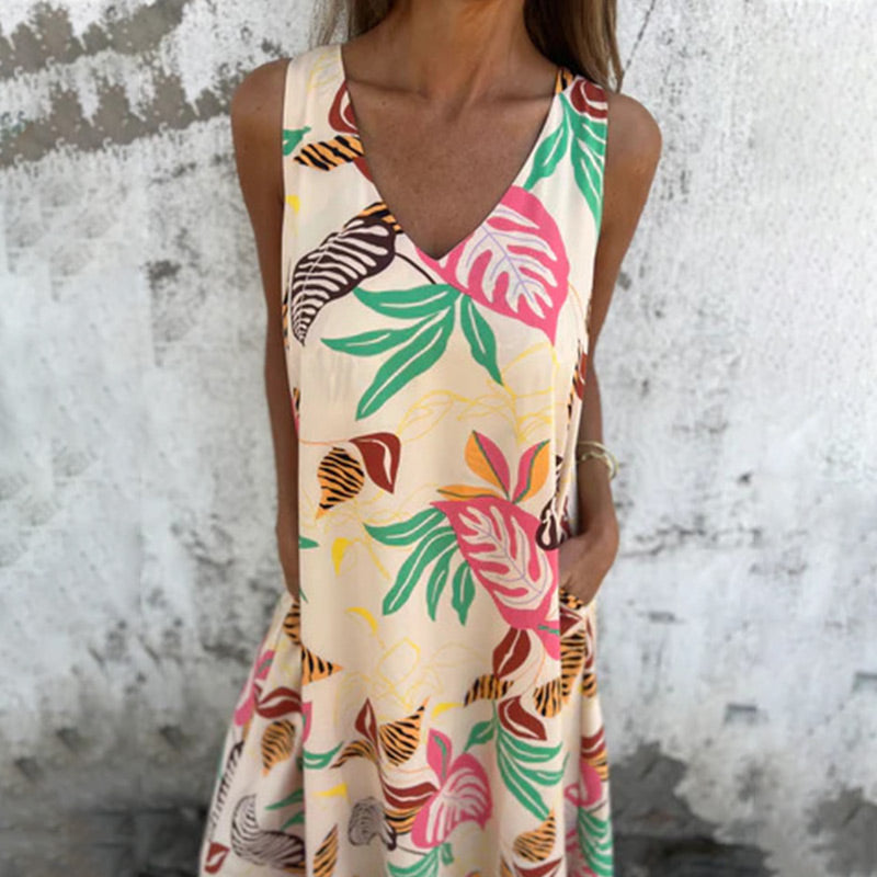 Maryam | Elegant V-Neck Dress