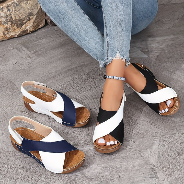 Atasha | Ultra Comfortable Slope Heel Orthopedic Sandals