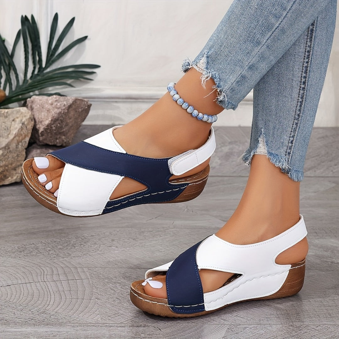 Atasha | Ultra Comfortable Slope Heel Orthopedic Sandals