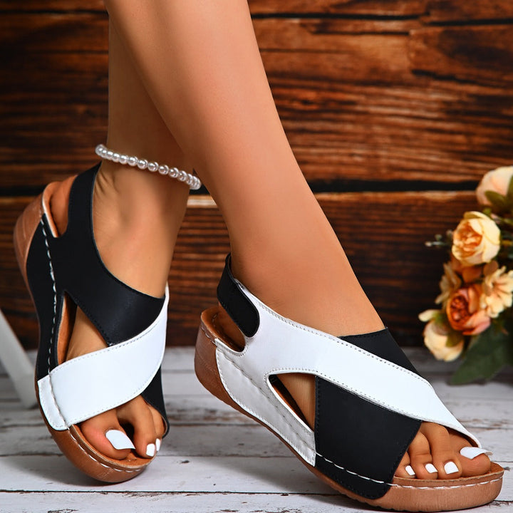 Atasha | Ultra Comfortable Slope Heel Orthopedic Sandals