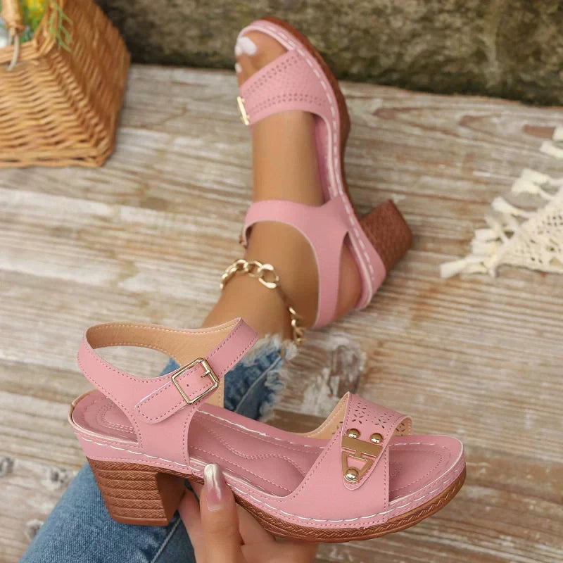 Amara | Perforated Summer Sandals