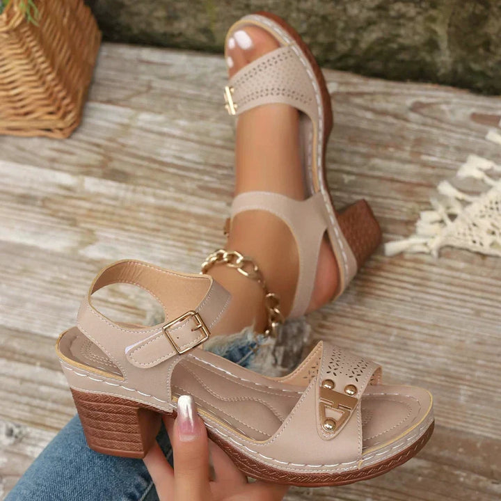 Amara | Perforated Summer Sandals