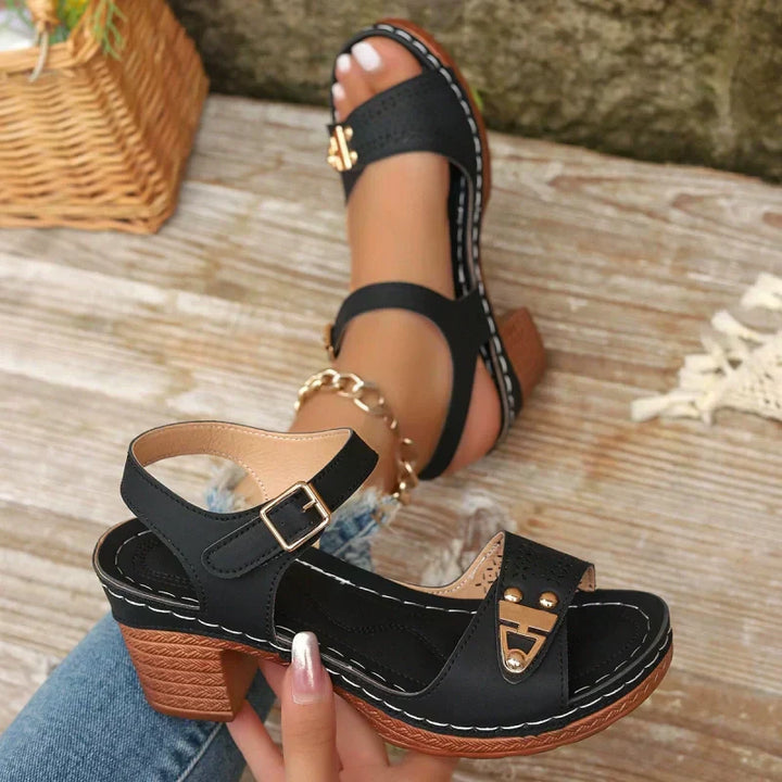Amara | Perforated Summer Sandals
