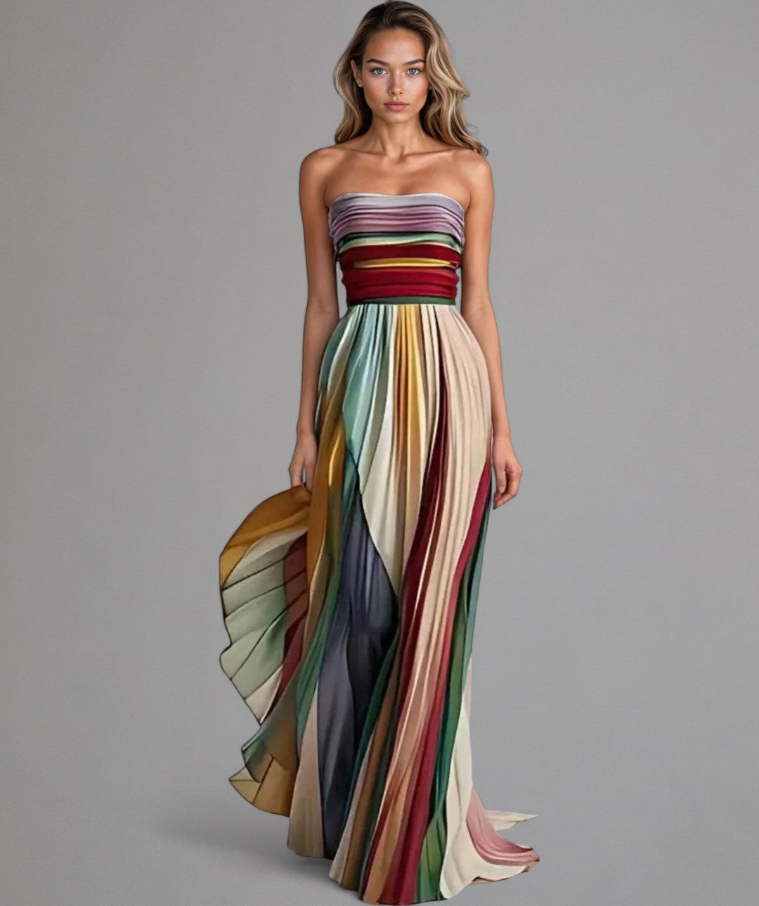 Luna | Sleeveless Dress with Colorful Style