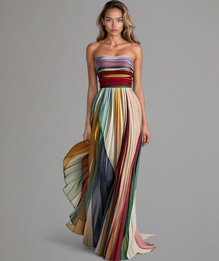 Luna | Sleeveless Dress with Colorful Style