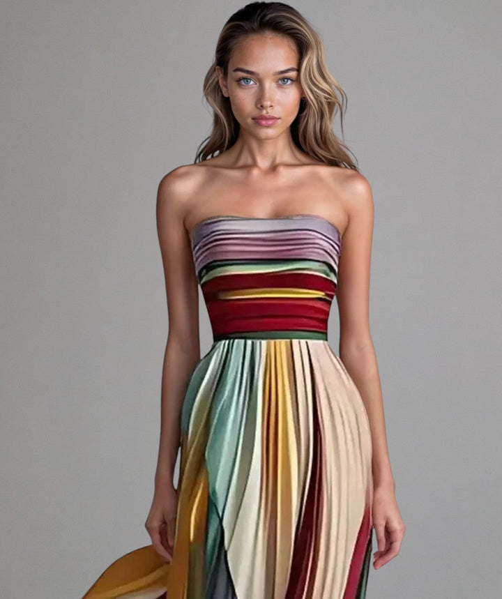 Luna | Sleeveless Dress with Colorful Style
