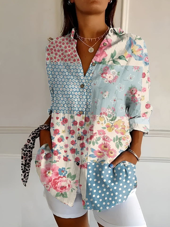 Madilyn | Printed Button-Up Shirt