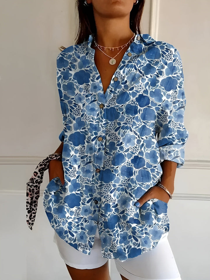 Madilyn | Printed Button-Up Shirt