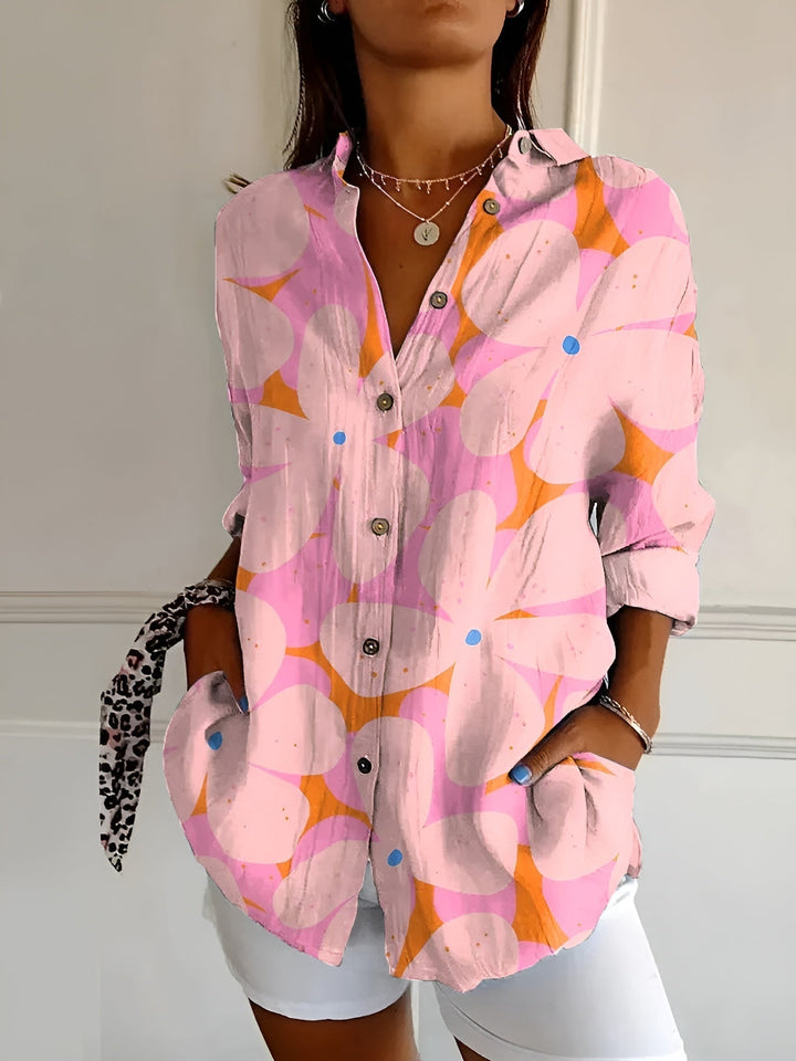 Madilyn | Printed Button-Up Shirt